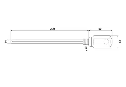 ТЕН для рушникосушки Gwarant 300 Вт з терморегулятором Хром 30412 - фото 2