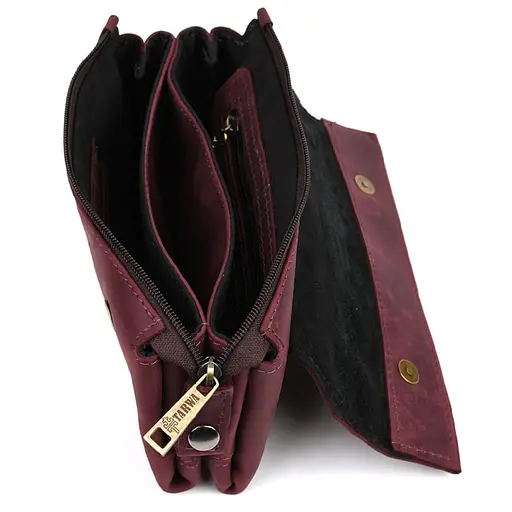 Клатч мужской кожаный TARWA 23.5х14.5х4 см sum0028409 - фото 4