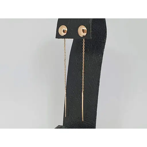 Золоті сережки-протяжки Tango. 580043 - фото 4