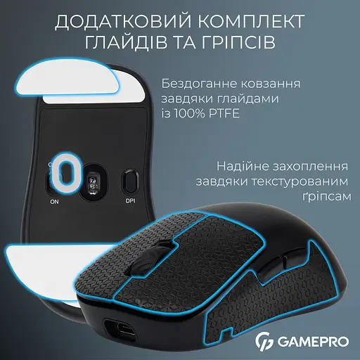 Мышка GamePro Asgard Loki Wireless/USB Black (GM022B) - фото 12