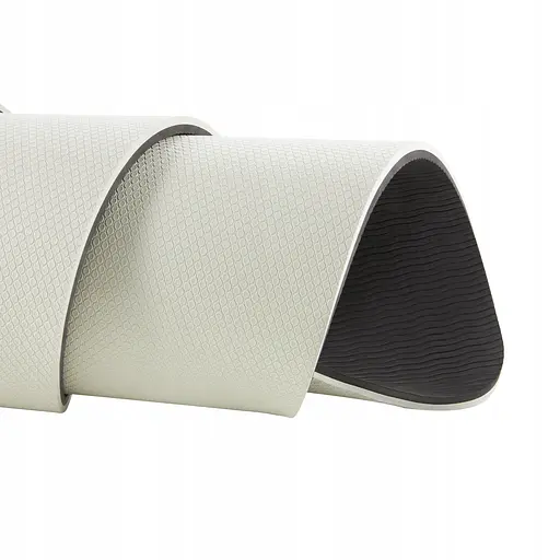 Коврик (мат) спортивный 4FIZJO TPE 180 x 60 x 0.6 см для йоги и фитнеса Grey/Black (P-5907739317100) - фото 2