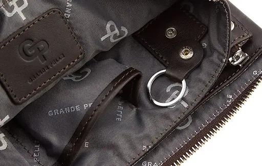 Шкіряний чоловічий клатч GRANDE PELLE 26х16х3 см sum0023820 - фото 9