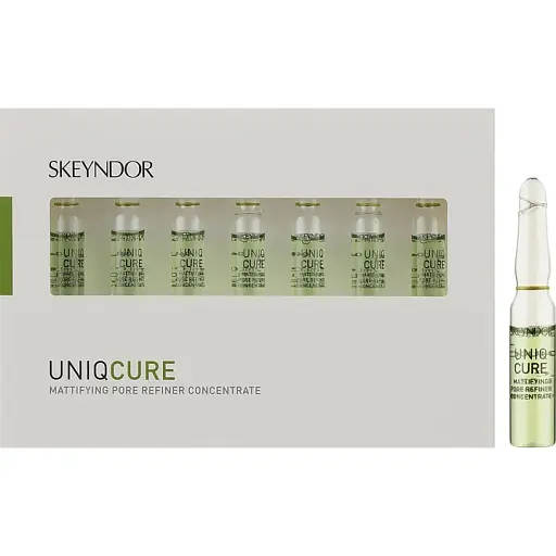 Матировочный концентрат для лица Skeyndor UniqCure Mattifying Pore Refiner для сужения пор 7 шт х 2 мл