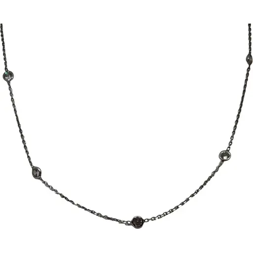 Срібне кольє Діама з фіанітами. Артикул 51011115033