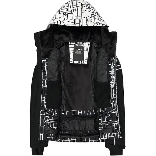 Куртка CMP Woman Jacket Fix Hood White/Black XXS (1097-31W0076-15ZH 34) - фото 4