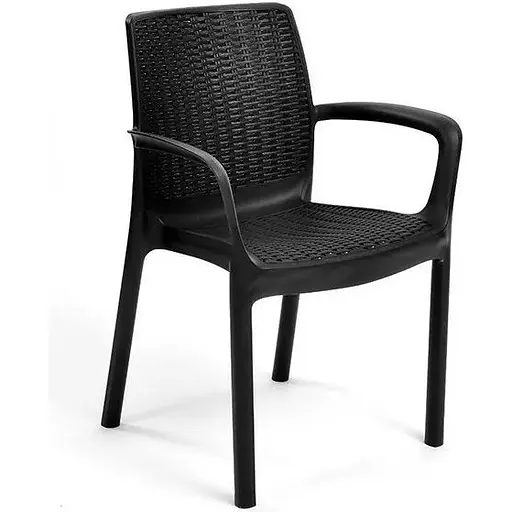 Стул садовый пластиковый Keter Bali серый - фото 1