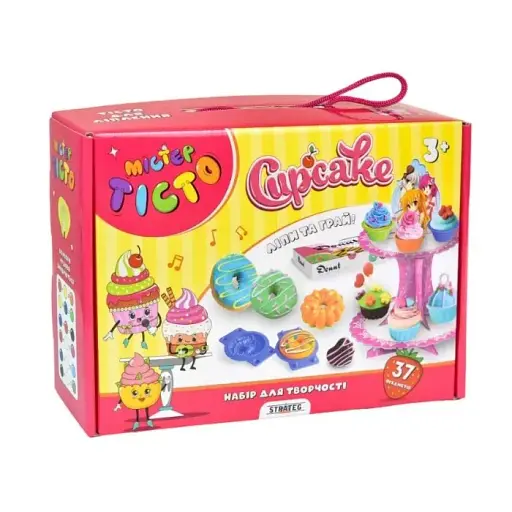 Набір для творчості Strateg Містер тісто Cupcake (укр.)