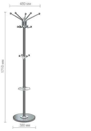  Вішалка підлогова AMF Банзай Y-320 коричнева - фото 2