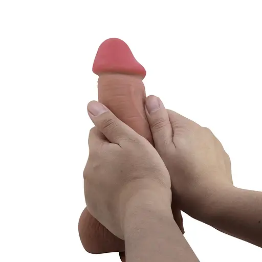 Фалоімітатор Pretty Love Sliding Skin 9.2'' 23.4 см коричневий - фото 8