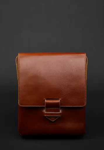 Чоловіча шкіряна сумка-месенджер Esquire світло-коричнева - фото 9