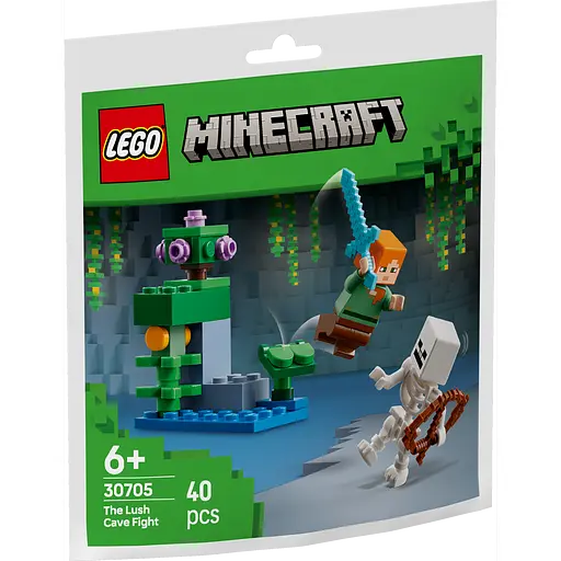 Конструктор LEGO Minecraft Бій в печері з хащами 40 деталей (30705) - фото 2