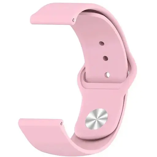 Ремінець Silicone 22 mm Watch Gear S3/Watch 46 mm/Xiaomi Amazfit Рожевий - фото 1