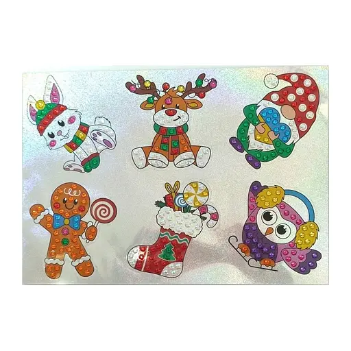 Набор для творчества со стразами "Happy New Year" GoToArt 187127, 12 наклеек - фото 2