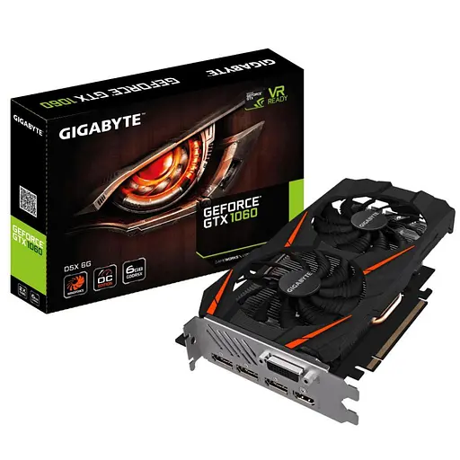 Видеокарта Gigabyte GTX 1060 6Gb Windforce OC (GV-N1060WF2OC-6GD) (GDDR5, 192 bit, PCI-E 3.0 x16) Б/у - фото 4