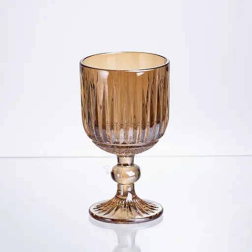 Набор бокалов для вина 6 штук по 220 мл из толстого стекла янтарный HP-19-246 прозрачный стакан Yiwu HP-19-246 - фото 3