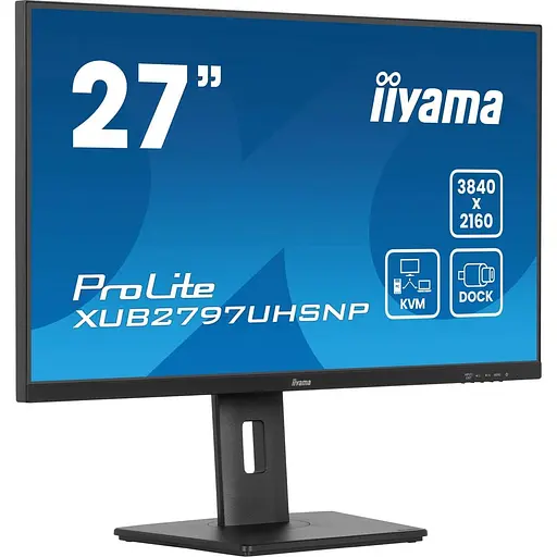 Монитор 27" Iiyama XUB2797UHSNP-B1 UHD IPS 60Hz (XUB2797UHSNP-B1) - фото 3