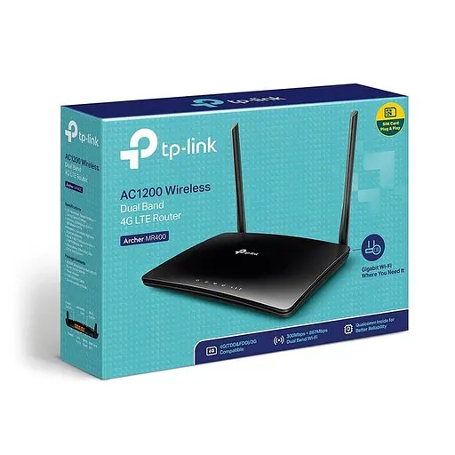 Бездротовий модем-роутер TP-Link Archer MR400 (4G модуль - sim-карта) - фото 5