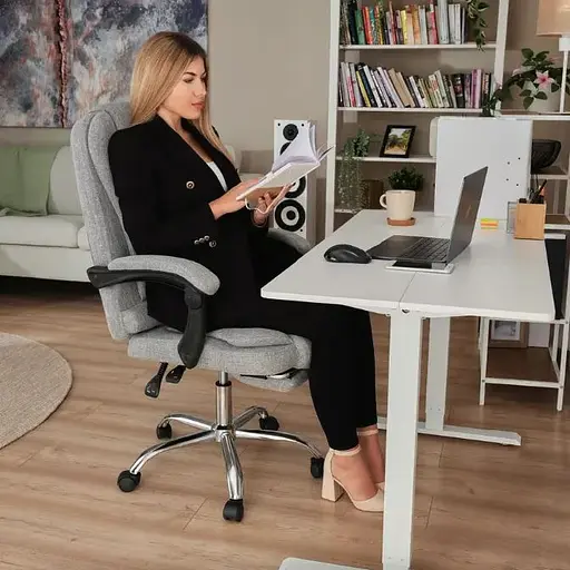 Офисное кресло Di Volio Baldo серый - фото 2