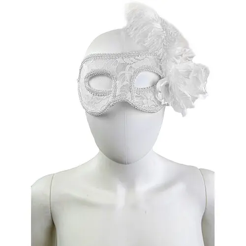 Маска Бальна з пером - фото 2