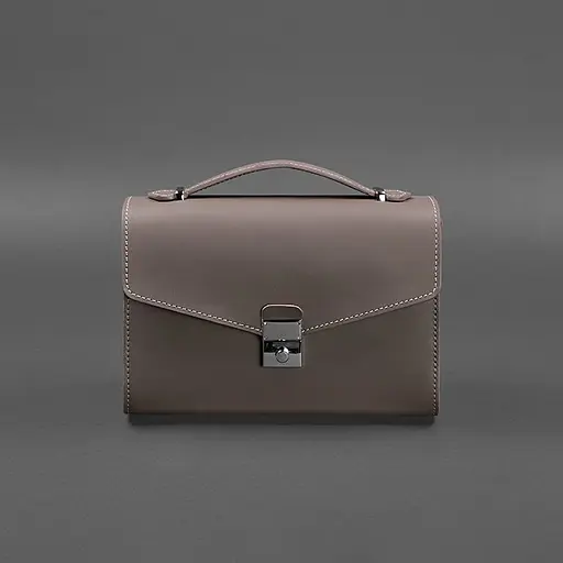 Жіноча шкіряна сумка-кроссбоді Lola темно-бежева - фото 7