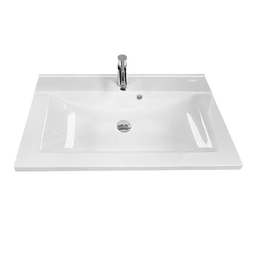 Раковина Adamant умывальник QUANTO искусственный камень прямоугольная - фото 4