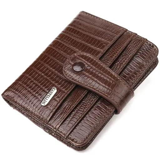 Мужской кожаный кошелек Canpellini 10.6х9х1 см acs0025045 - фото 1
