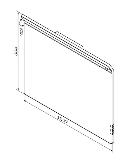 Зеркало настенное с LED-подсветкой и антизапотеванием Am.Pm Inspire 2.0 100 см M50AMOX1001SA - фото 6