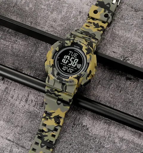 Годинник чоловічий спортивний Skmei 2077 з компасом (Камуфляж) - фото 6