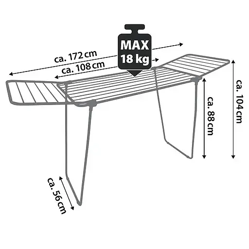 Сушилка для белья напольная Casa Si Pluto Silver (CS92748Q05) - фото 3
