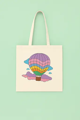 Набор экосумка-раскраска «Полет над облаками» хлопок 220 г/м2 38х42см ROSA Talent [CD] - фото 2