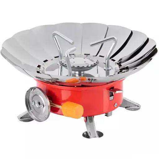 Газовая горелка 2800 Вт HP-DS3-9 таганок газовый туристический красный Yiwu HP-DS3-9 - фото 1