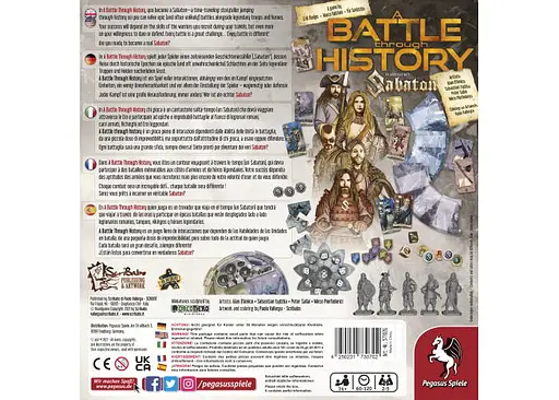 Настольная игра Pegasus Spiele Битва сквозь историю: Приключение с Sabaton (A Battle Through History: An Adventure With Sabaton) (англ.) (PS200) - фото 3