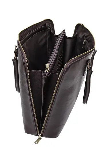 Женская кожаная сумка Newery 41.5х29.5х12 см sum0023160 - фото 7