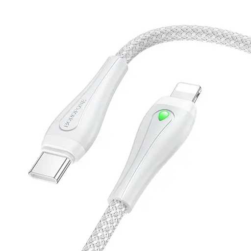 Дата кабель Borofone BX100 Advantage 27W Type-C to Lightning (1m) Gray