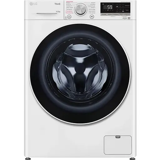 Стиральная машина LG фронтальная 105 кг 1400 A+++ 57 см дисплей пара инвертор белый