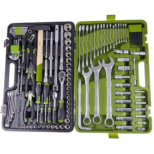 Набір інструментів Alloid універсальний 1/4, 1/2, 127 предметів (NI-4127P) - фото 2