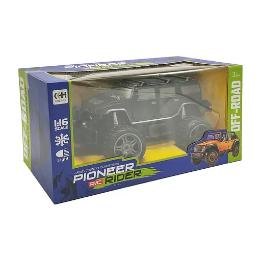 Дитяча машинка на радіокеруванні "Джип" Bambi 512A(Black) чорний, 1:16 - фото 2