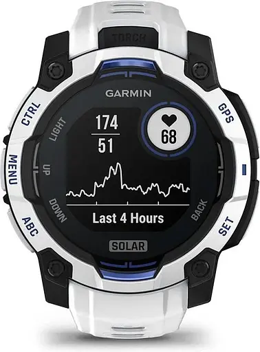 Смарт-годинник Garmin Instinct 3 45mm Solar Whitestone with Whitestone Band (010-02934-03) - фото 2