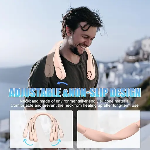 Портативный шейный вентилятор USB 6000 мАч - фото 2