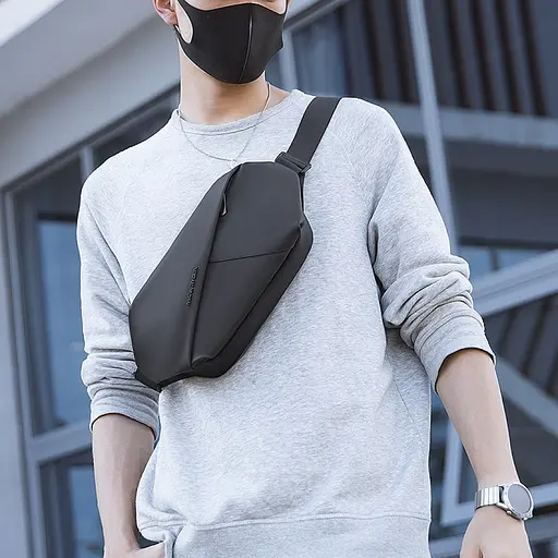 Сумка бананка Mark Ryden MR7786 водонепроницаемая (Черный) - фото 3