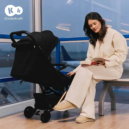 Коляска прогулянкова Kinderkraft Pilot 2 Midnight Black (SPILO02BLK0000) - фото 15