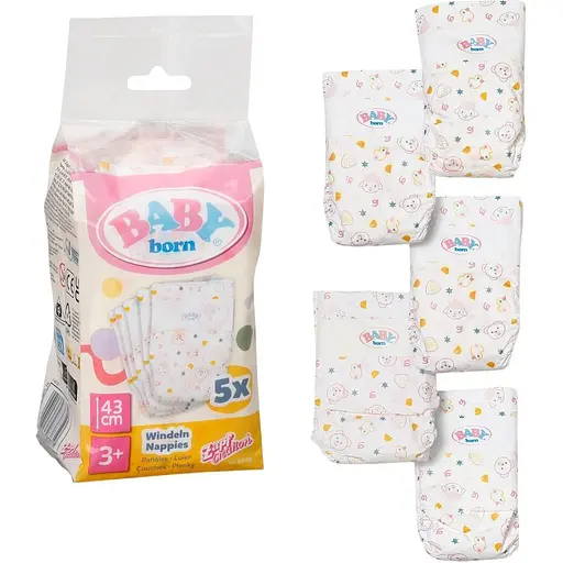 Підгузки для ляльки Baby Born 5 шт. (838358)