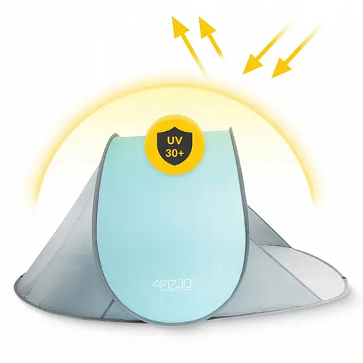 Намет пляжний 4FIZJO Pop-Up 195 x 120 см саморозкладний Grey/Mint (P-5905973401432) - фото 12