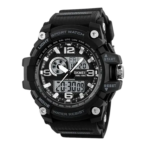 Наручний годинник чоловічий 1283 All Black. Skmei acs0030825 - фото 1