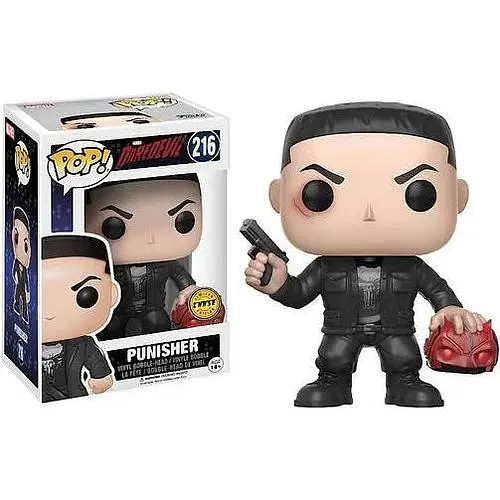 Фігурка Funko Pop Шибайголова Каратель Чейз Daredevil Punisher Chase 10 см FP D P C 216 - фото 1