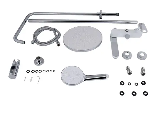 Душевая система универсальная Qtap Jay Chrome/White с изливом QTJAY111CRW45555 - фото 7