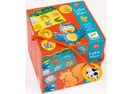 Настольная игра Djeco Детское лото. Животные (Loto Animals, 30 pcs) (DJ08120) - фото 2