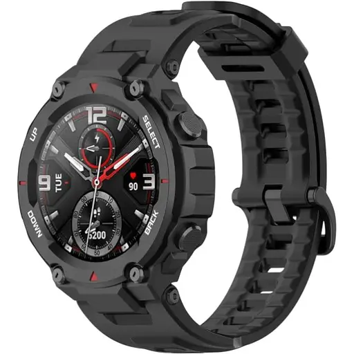 Ремешок DK для Xiaomi Amazfit T-Rex / T-Rex Pro Silicone Sport Band Classic (black)