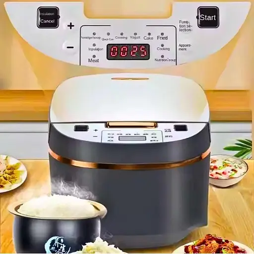 Мультиварка - рисоварка Henschll HS-2002 з електронним керуванням та таймером 6л 14 програм 2000Вт LED дисплей - фото 5