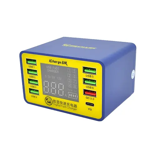 Зарядная станция Mechanic iCharge 8M с цифровой индикацией 50 Вт